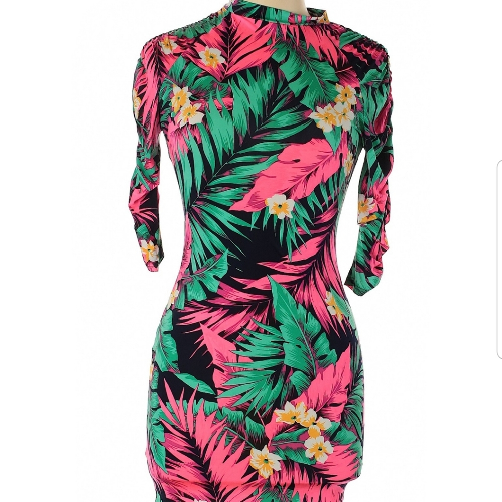 Tropical fashion nova dress